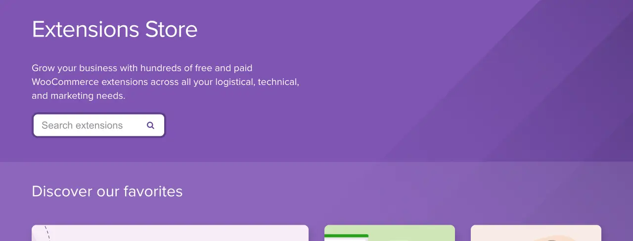 WooCommerce 擴展商店