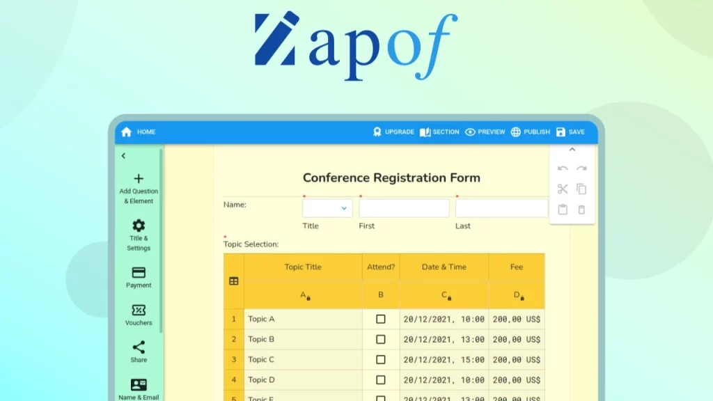 Zapof-Landingpage