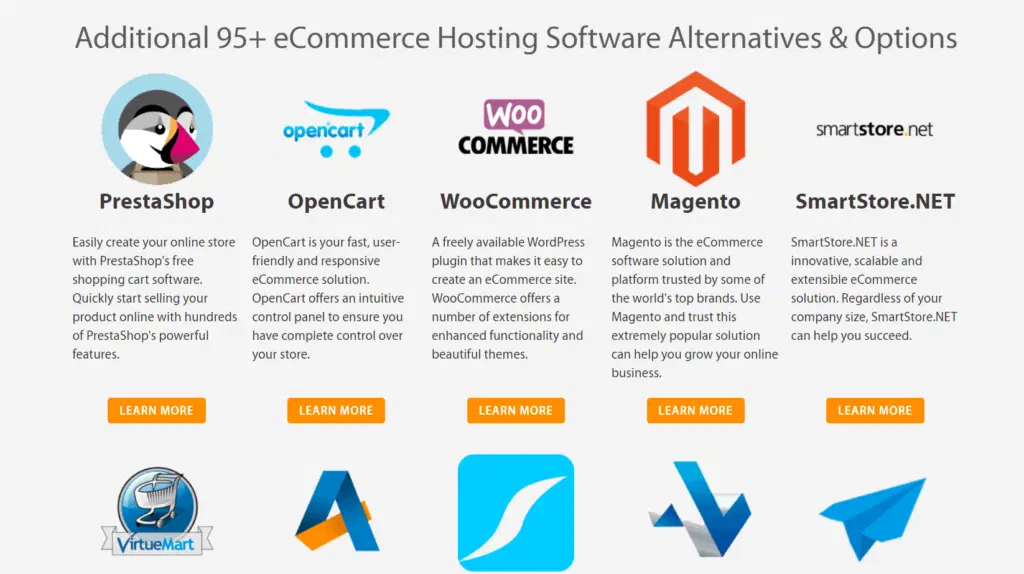 4 「2022 年に最高の e コマース ホスティング プロバイダー ソリューション」レビュー 12 A2 hosting e-commerce apps