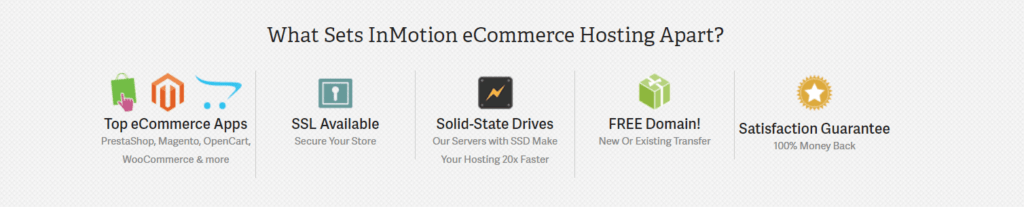 4 「2022 年に最高の e コマース ホスティング プロバイダー ソリューション」レビュー 6 in motion ecommerce host features