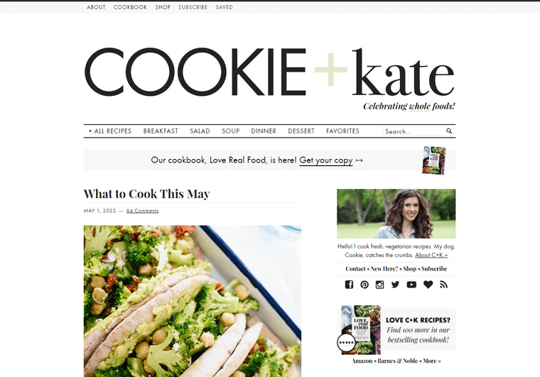 Cookie e Kate - Esempi di siti Web di blog