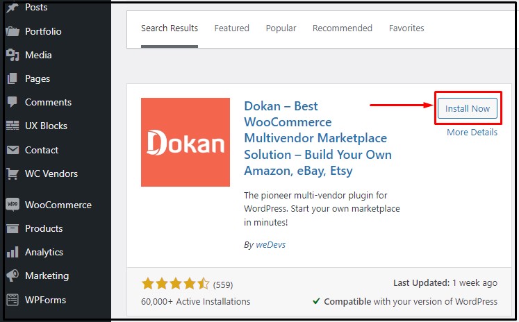 creare un sito web woocommerce multivendor