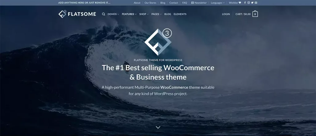 Flatosme лучшая тема для WooCommerce