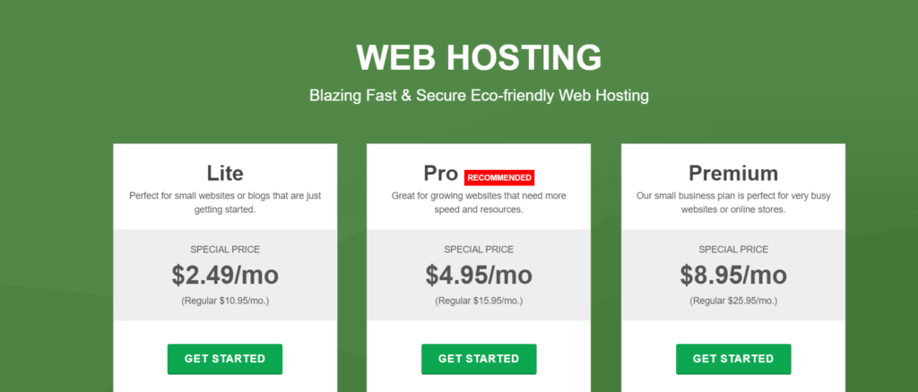 6 ผู้ให้บริการโฮสติ้ง Elementor ที่ดีที่สุด 2022 (การตรวจสอบในเชิงลึก) 8 Greengeeks web hosting pricing