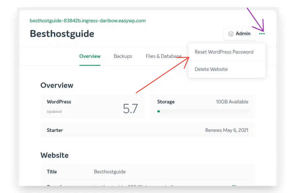كيفية شراء استضافة الويب من Namecheap 2022 (الدليل الكامل) 11 namecheap wordpress reset