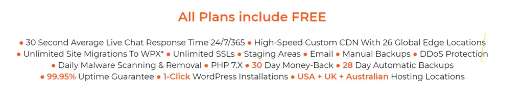 WPX Hosting Review 2022: De ce sunt o alegere WP „decentă” 13 wpx hosting all plans feature