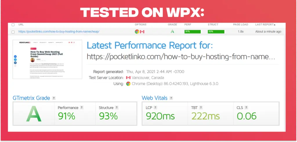 WPX Hosting Review 2022: De ce sunt o alegere „decentă” WP 7 WPX HOSTING speed test