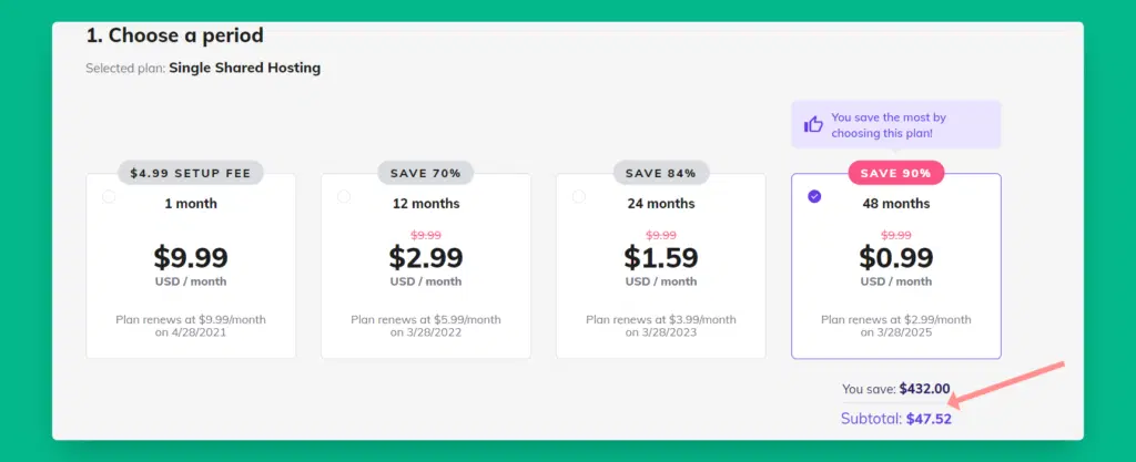 9+ migliori aziende di provider di dominio gratuiti 2022 (totalmente gratuiti) 6 hostinger plans period