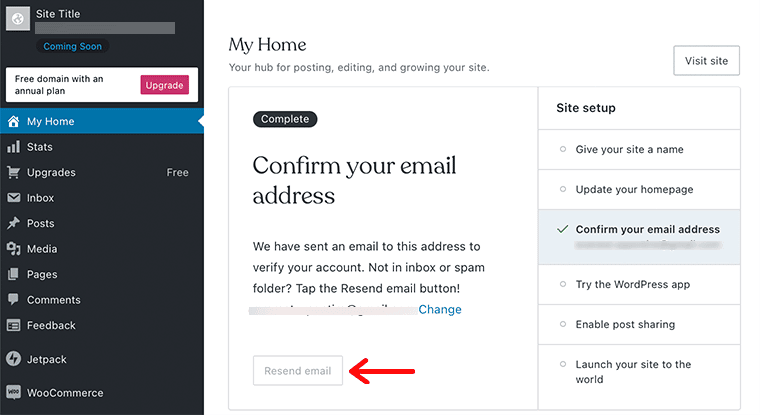 Bestätigen und aktivieren Sie die E-Mail-Adresse für Ihr Konto