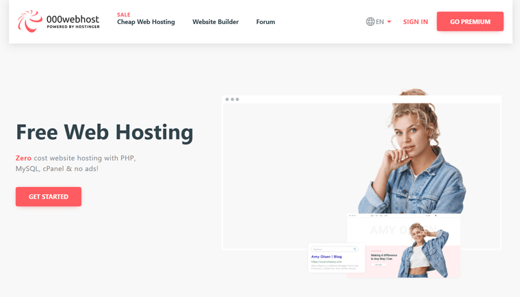 000webhost von Hostinger