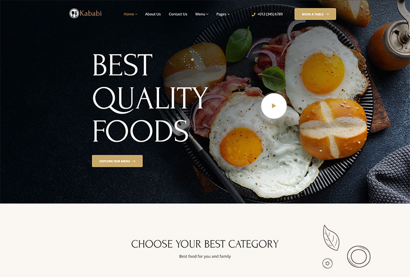 Tema WordPress Restoran Kababi