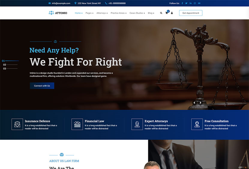 Attonio Abogado Tema de WordPress