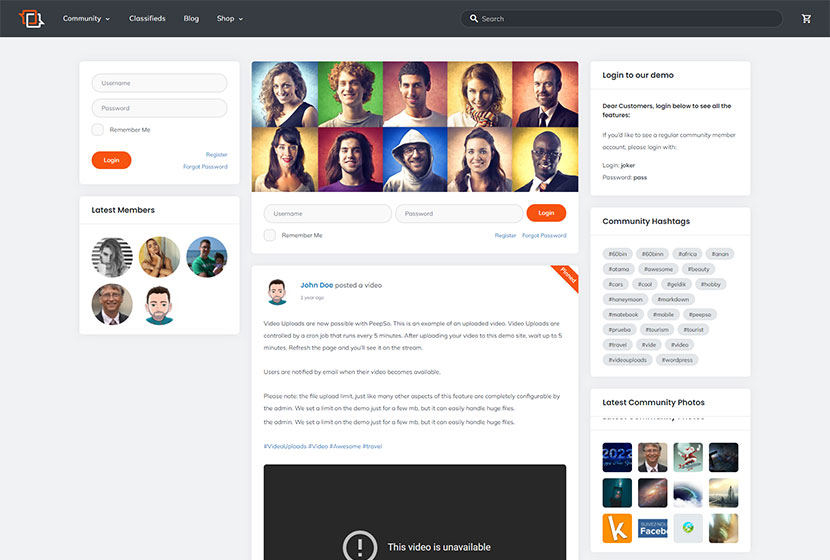 Matebook - Tema WordPress pentru rețeaua socială